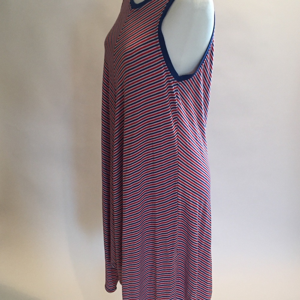 California Happenings Striped Dress Size L - Picture 3 of 5